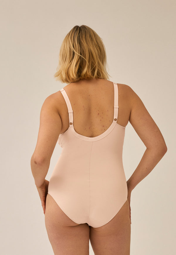 Naturana Minimizer Soft-Body mit Glanzband - Light Beige Auslauf