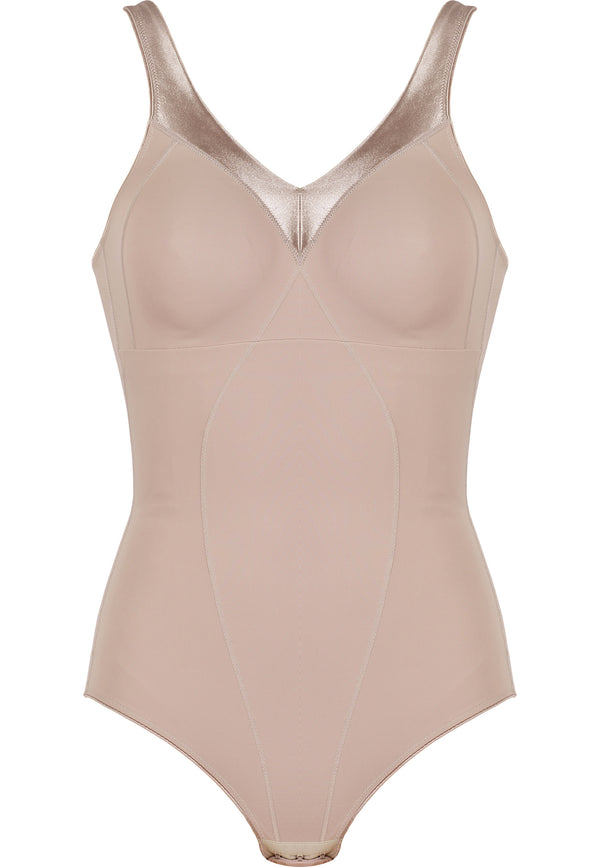 Naturana Minimizer Soft-Body mit Glanzband - Light Beige Auslauf