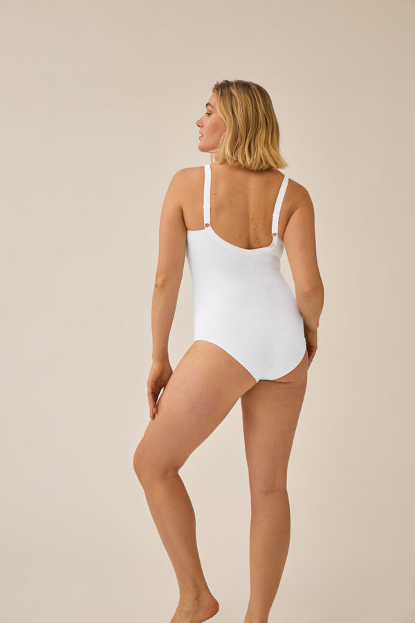 Naturana Minimizer Soft-Body mit Glanzband - Weiss Verkauf