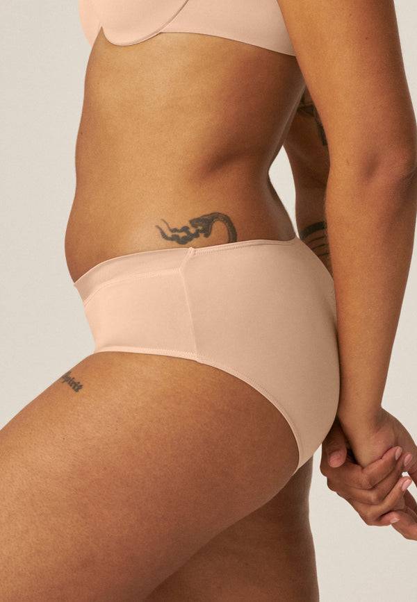 Naturana Softer Slip mit Glanzband - Light Beige Blitzverkäufe