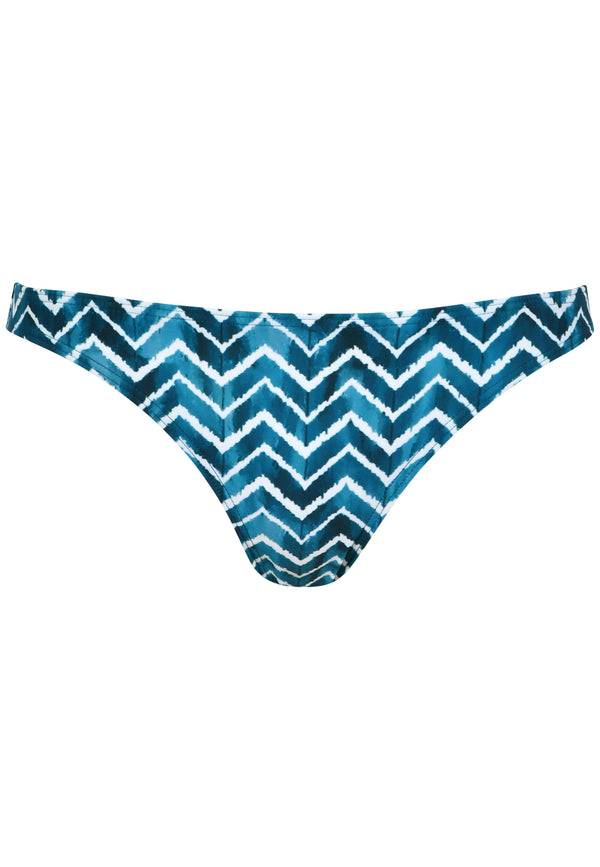 Naturana Bikinihose The Zig-Zag - Smaragd-Ecru Rabatt