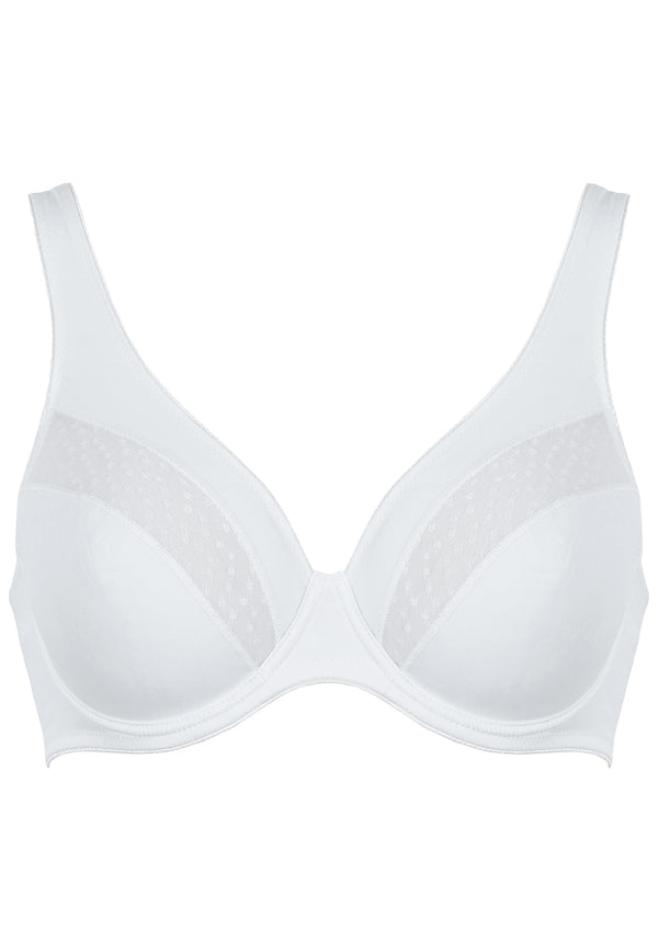 Naturana Bügel-BH mit Spitzendetails - Weiss Weihnachtsangebot