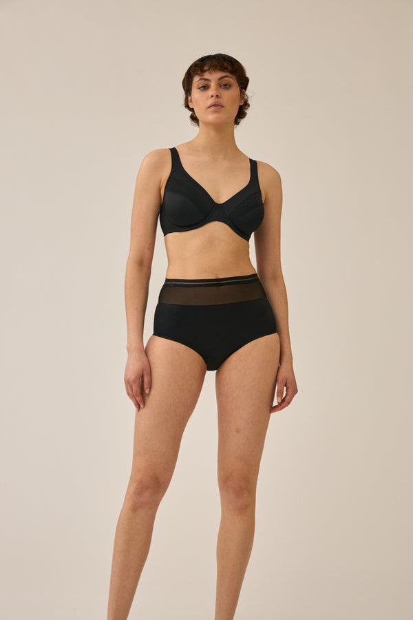 Naturana Bügel-BH mit Spitzendetails - Schwarz Osterangebot