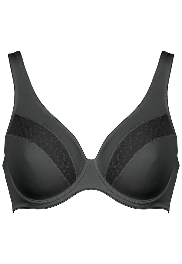 Naturana Bügel-BH mit Spitzendetails - Schwarz Osterangebot