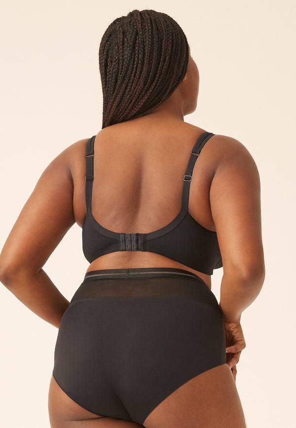 Naturana Soft-BH mit Mesheinsatz - Schwarz Bestseller