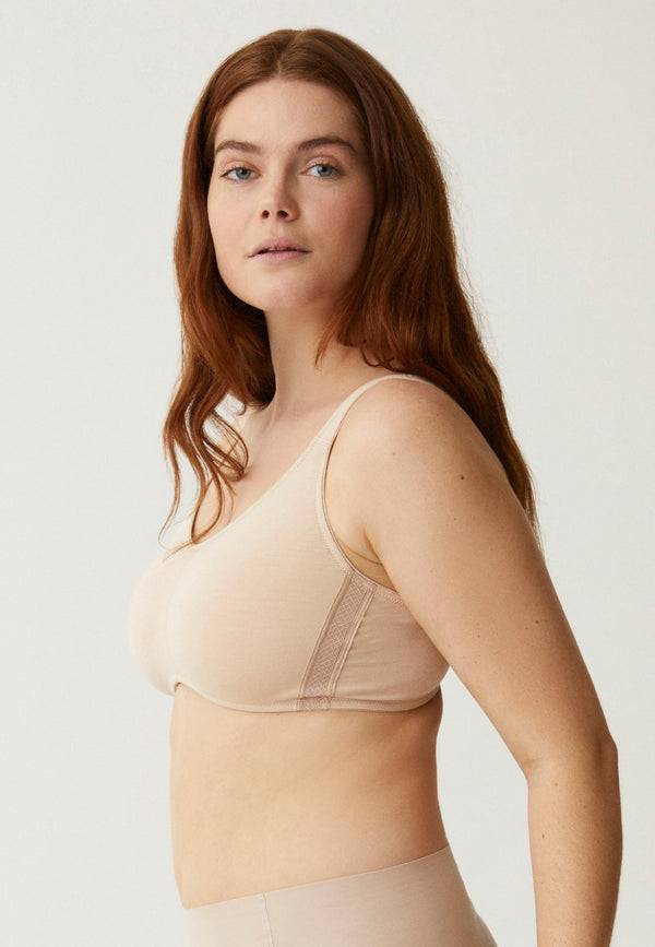 Naturana Soft-BH aus Baumwolle - Light Beige Räumungsverkauf