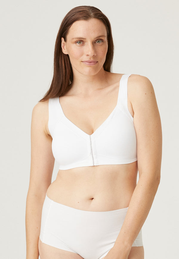 Naturana Vorderverschluss-BH - Weiss VIP-Rabatte