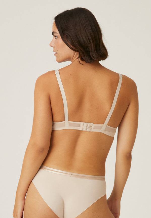 Naturana Spacer Bügel-BH mit Mesh Details - Light Beige Super Sparpreis