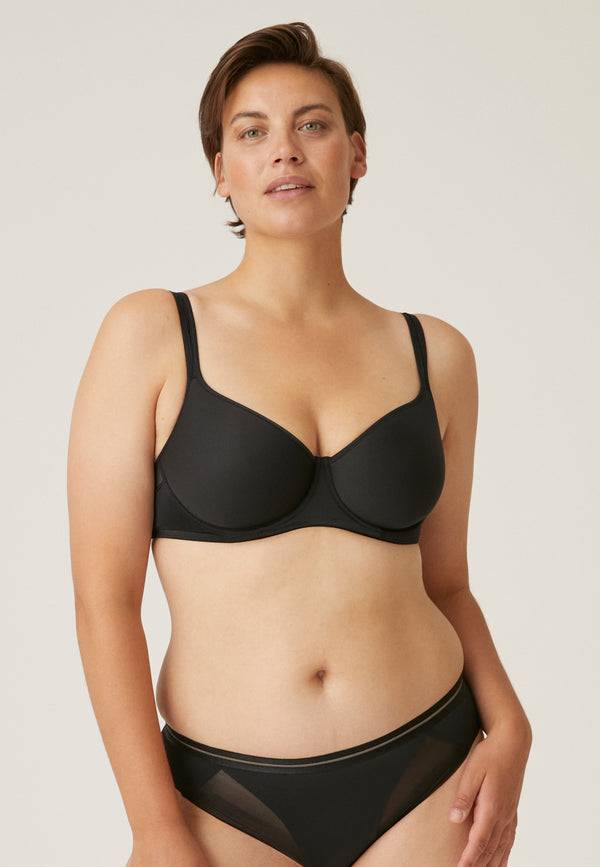 Naturana Spacer Bügel-BH mit Mesh Details - Schwarz Wochenangebot
