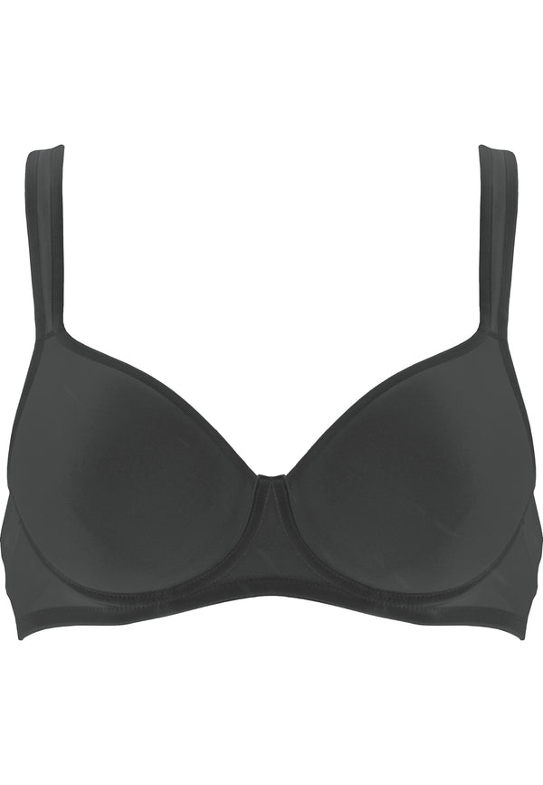 Naturana Spacer Bügel-BH mit Mesh Details - Schwarz Wochenangebot