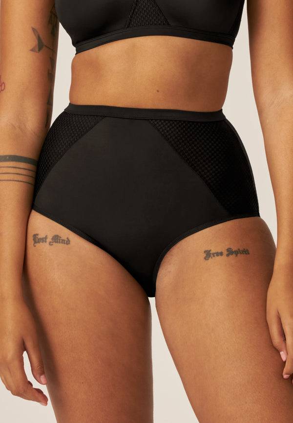 Naturana Comfort High Waist Slip - Schwarz Sonderangebot der Fabrik