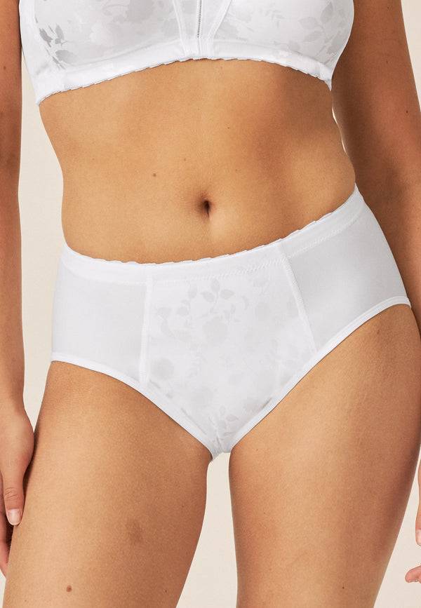Naturana Minimizer Slip mit Blumenmuster - Weiss Riesige Rabatte