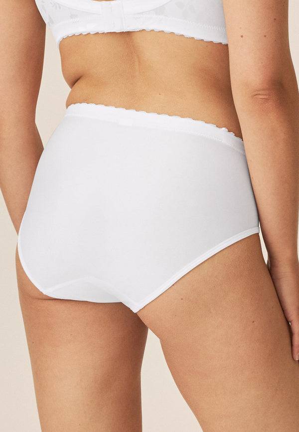 Naturana Minimizer Slip mit Blumenmuster - Weiss Riesige Rabatte