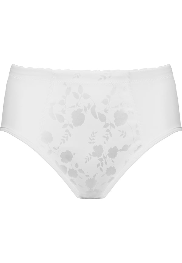 Naturana Minimizer Slip mit Blumenmuster - Weiss Riesige Rabatte