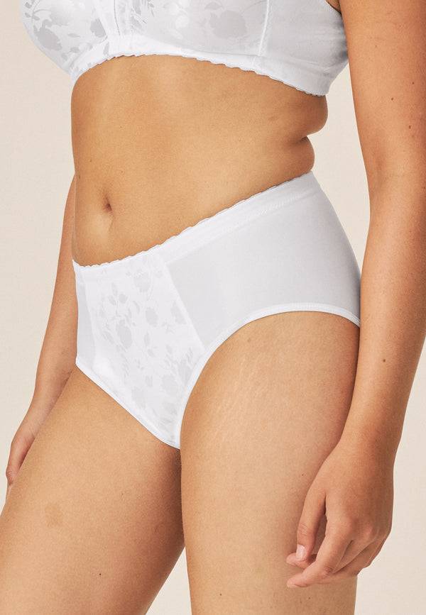 Naturana Minimizer Slip mit Blumenmuster - Weiss Riesige Rabatte