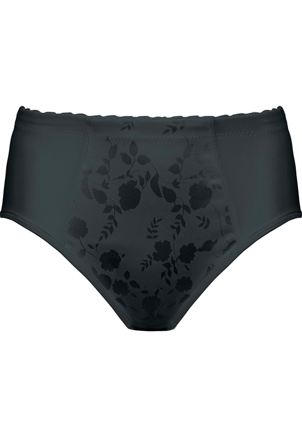 Naturana Minimizer Slip mit Blumenmuster - Schwarz 50% Rabatt mit kostenlosem Versand