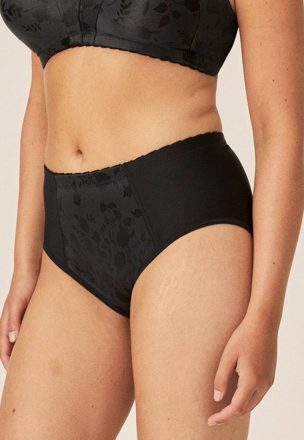 Naturana Minimizer Slip mit Blumenmuster - Schwarz 50% Rabatt mit kostenlosem Versand