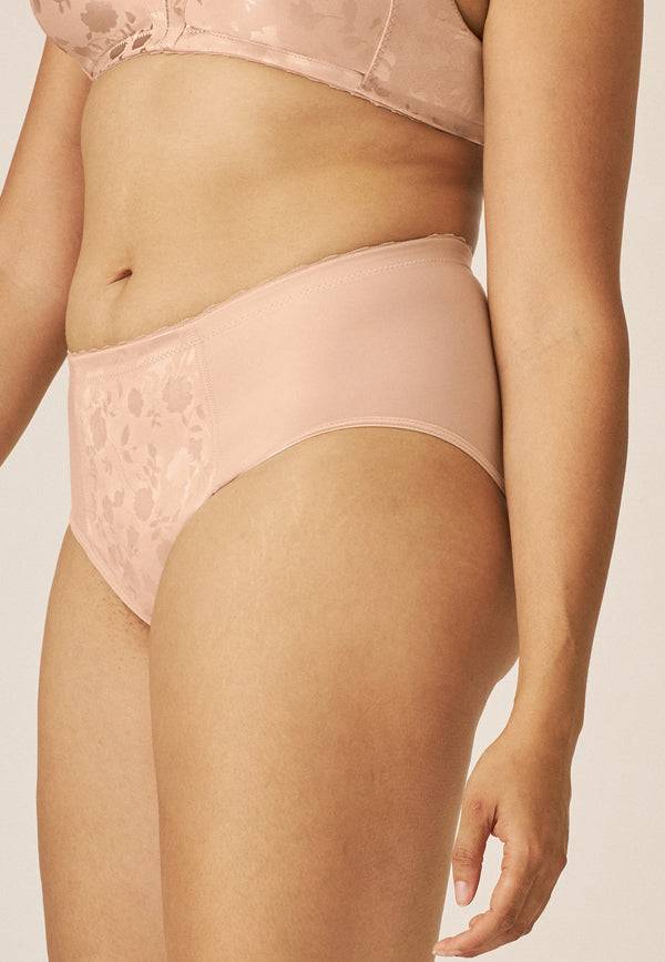 Naturana Minimizer Slip mit Blumenmuster - Light Beige Kostenloser Versand international