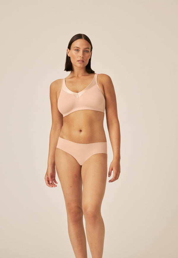 Naturana Minimizer Soft-BH mit Glanzband - Light Beige im Angebot