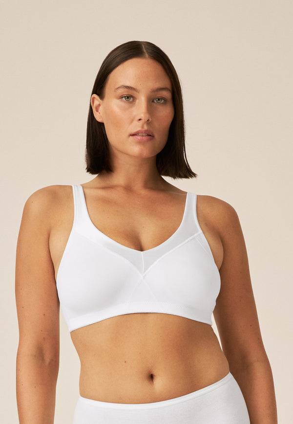 Naturana Minimizer Soft-BH mit Glanzband - Weiss Schlussverkauf