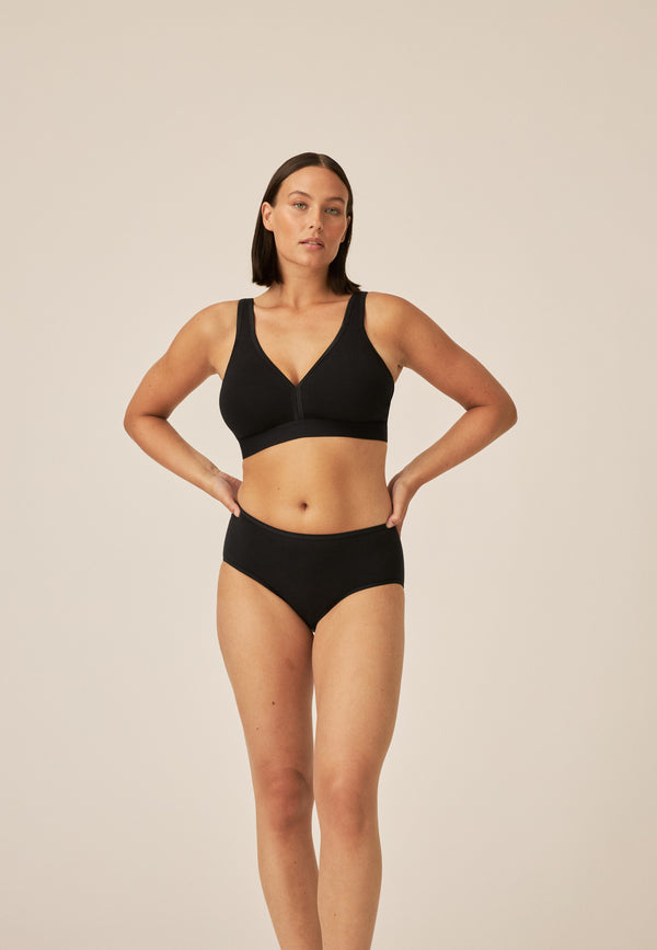 Naturana Athleisure Soft-BH - Schwarz Meist gekauft