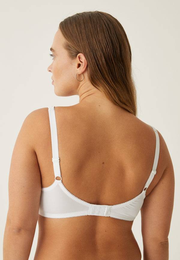 Naturana Soft-BH mit Schale und Entlastungsträgern - Weiss Kostenloser Versand