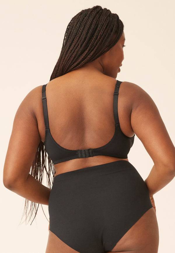Naturana Soft-BH mit Schale und Entlastungsträgern - Schwarz Fabrik Onlineshop