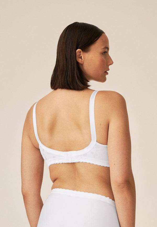 Naturana Minimizer Soft-BH in Blumenmuster - Weiss Sonderangebot