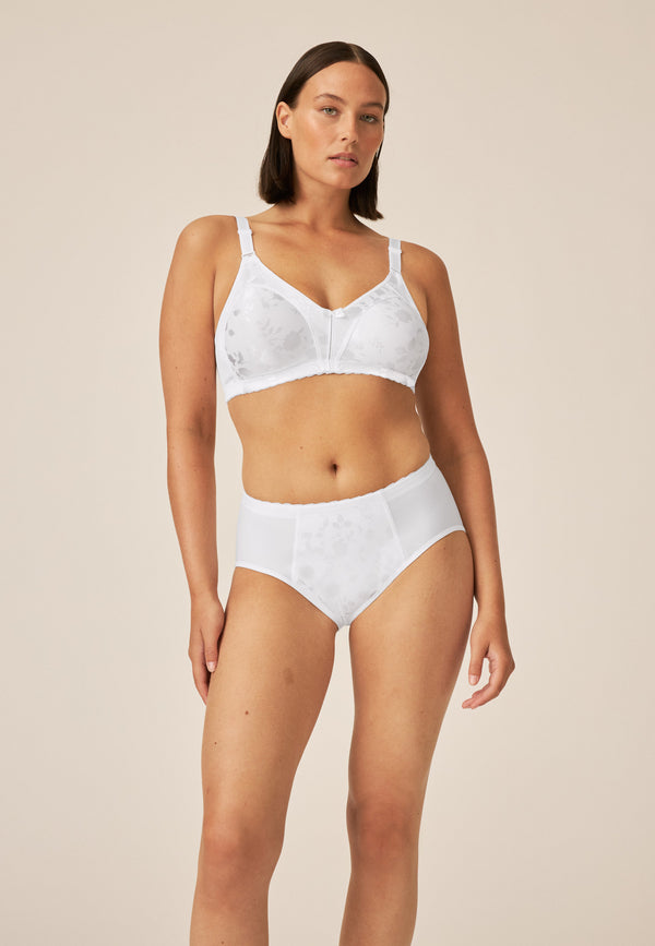 Naturana Minimizer Soft-BH in Blumenmuster - Weiss Sonderangebot