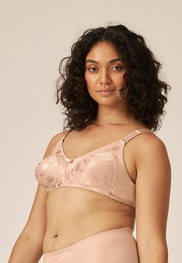 Naturana Minimizer Soft-BH in Blumenmuster - Light Beige Rabatt