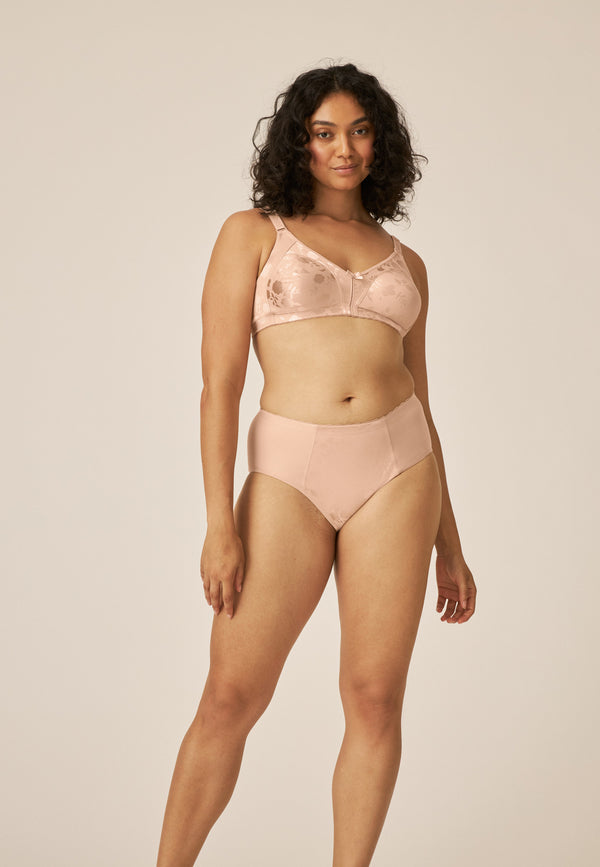 Naturana Minimizer Soft-BH in Blumenmuster - Light Beige Rabatt