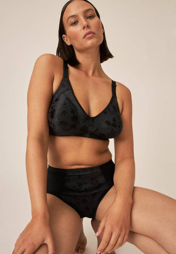 Naturana Minimizer Soft-BH in Blumenmuster - Schwarz Günstig kaufen