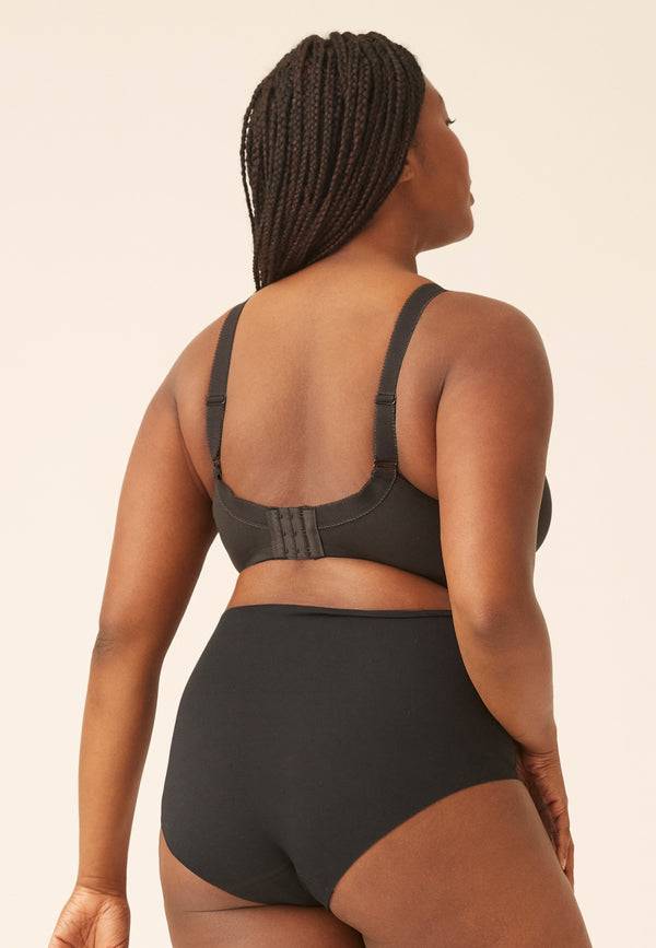 Naturana Klassischer Soft-BH mit Tasche - Schwarz Saisonschlussverkauf