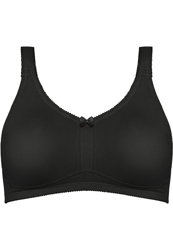 Naturana Klassischer Soft-BH mit Tasche - Schwarz Saisonschlussverkauf