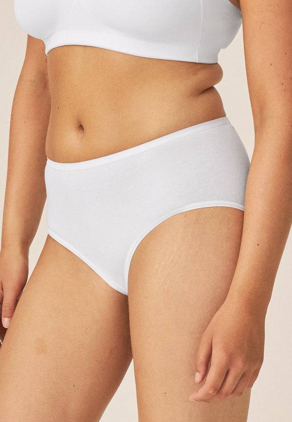 Naturana Midi Slip aus Biobaumwolle - Weiss Black Friday
