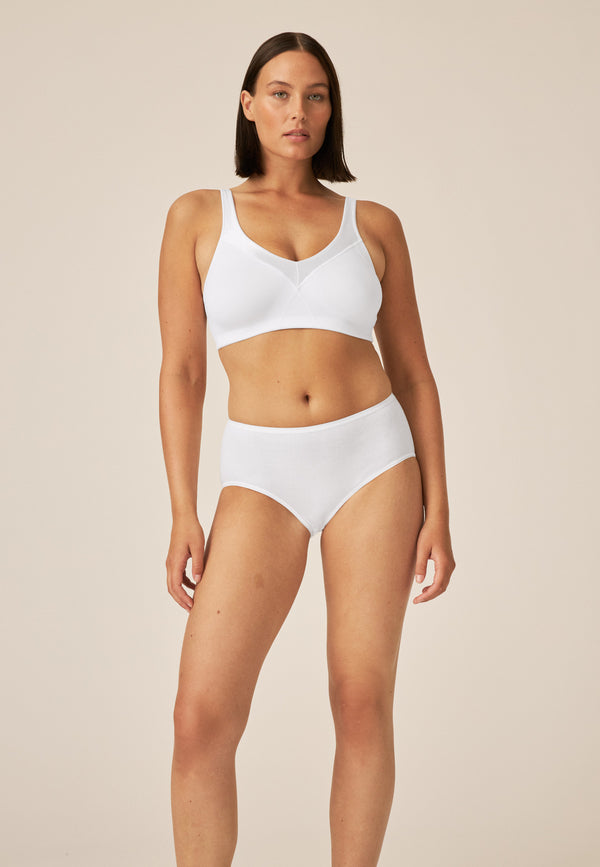 Naturana Midi Slip aus Biobaumwolle - Weiss Black Friday