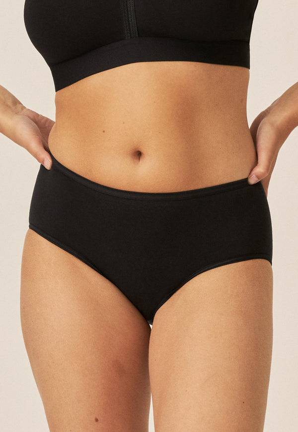 Naturana Midi Slip aus Biobaumwolle - Schwarz Cyber Monday