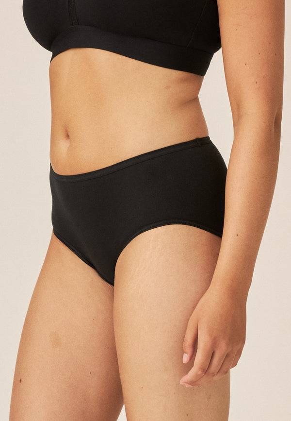 Naturana Midi Slip aus Biobaumwolle - Schwarz Cyber Monday