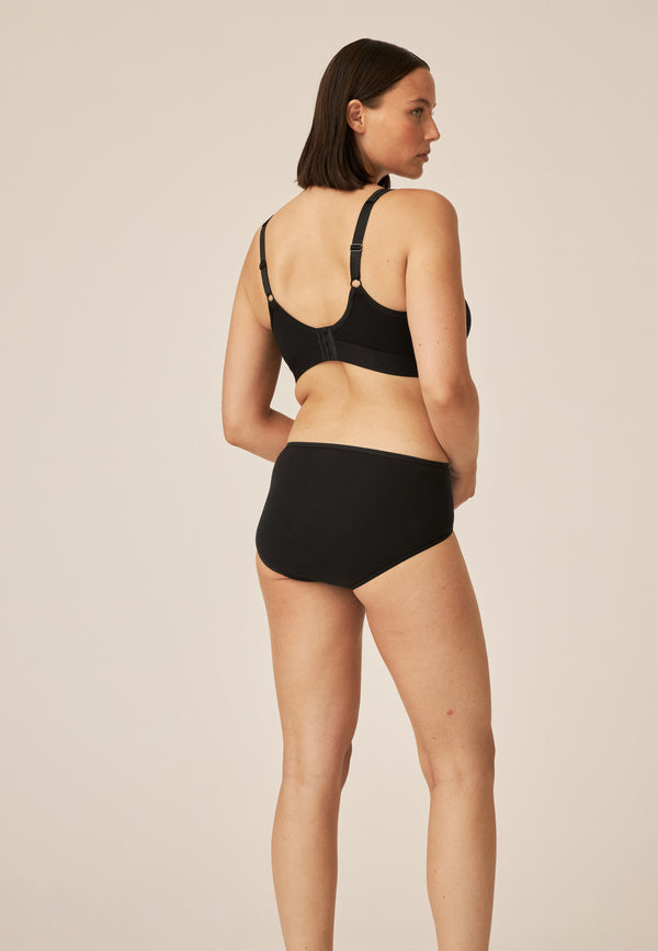 Naturana Midi Slip aus Biobaumwolle - Schwarz Cyber Monday