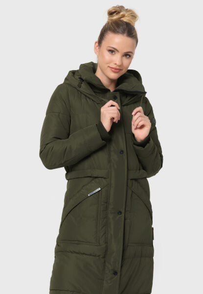 Navahoo Ayumii Damen lange Winter Steppjacke Top Angebot