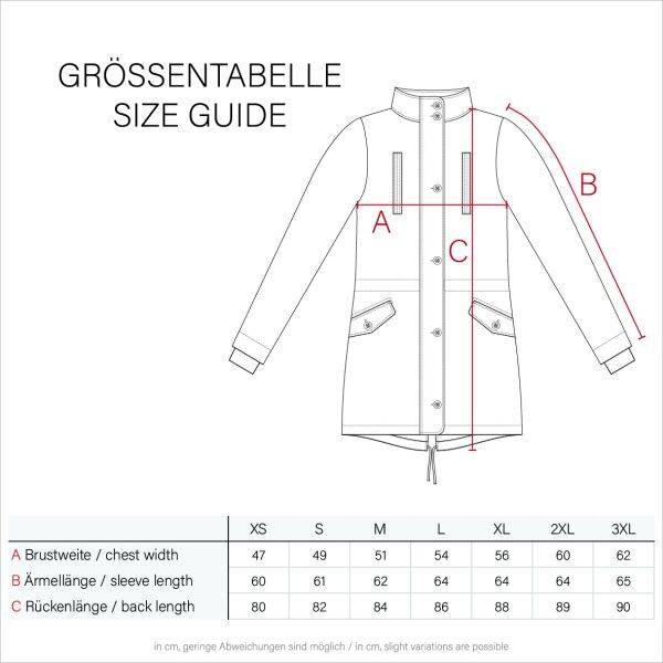 Navahoo Grinsekatze Damen lange Winterjacke mit Kapuze Bestseller