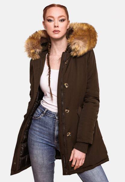 Navahoo Karmaa Damen Parka Winterjacke warm gefüttert Discount Store für neue Produkte