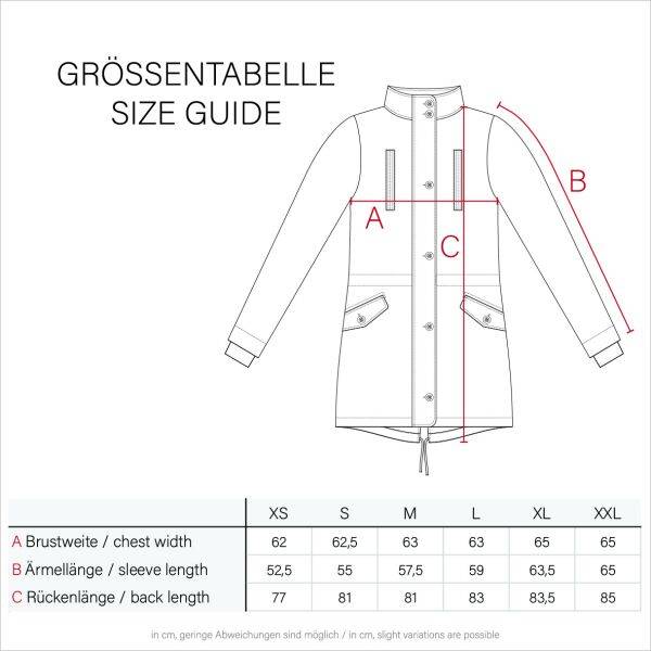 Navahoo Karmaa-Princess Damen Parka Winterjacke mit Fellkragen Nur noch ein Tag übrig