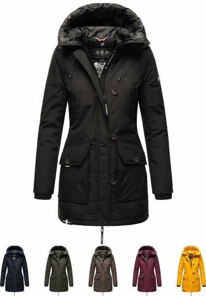 Navahoo Navahoo Freezestoorm Damen Parka Winterjacke gefüttert mit Kapuze Auslauf