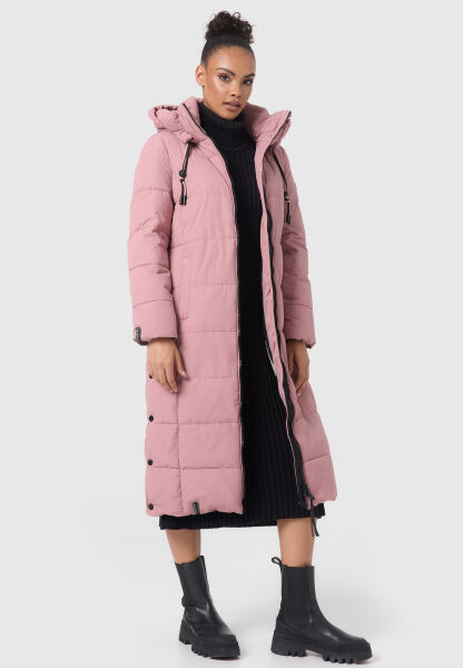 Navahoo Nadeshikoo Damen lange Winter Steppjacke Versandkostenfrei