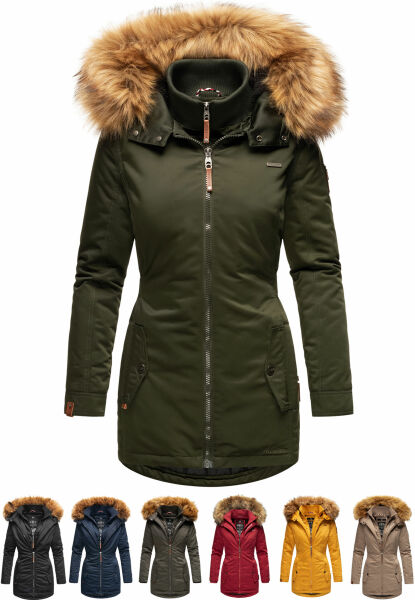 Navahoo Sanakoo Damen Winterjacke mit Teddyfell Zeitlich begrenztes Angebot
