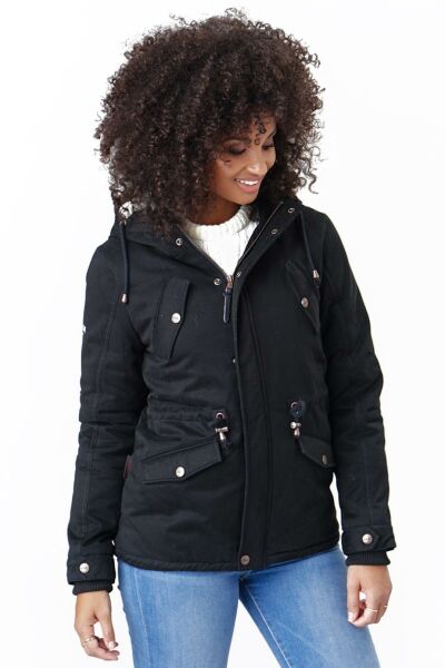 Navahoo Manolya Damen Parka Winterjacke mit Teddyfell VIP-Rabatte