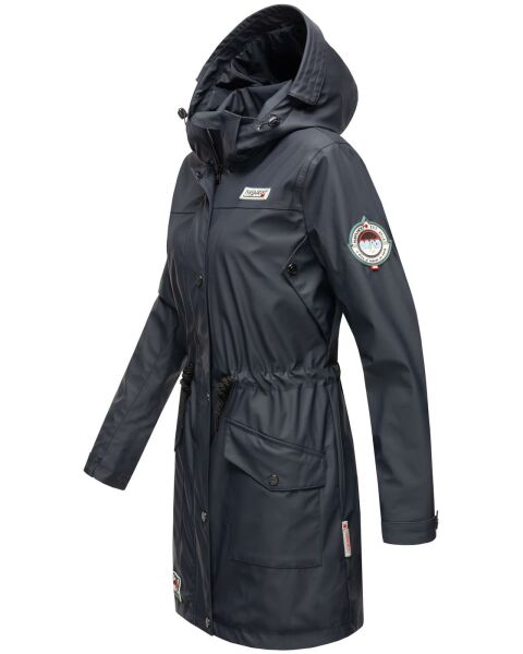 Navahoo Navahoo Deike Damen Regenjacke Regenmantel lang Teddyfell Begrenzte Freigabe
