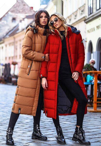Navahoo Navahoo Isalie Damen lange Winterjacke gesteppt Letzte 2 Tage
