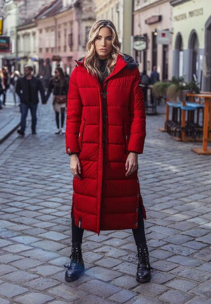 Navahoo Navahoo Isalie Damen lange Winterjacke gesteppt Letzte 2 Tage
